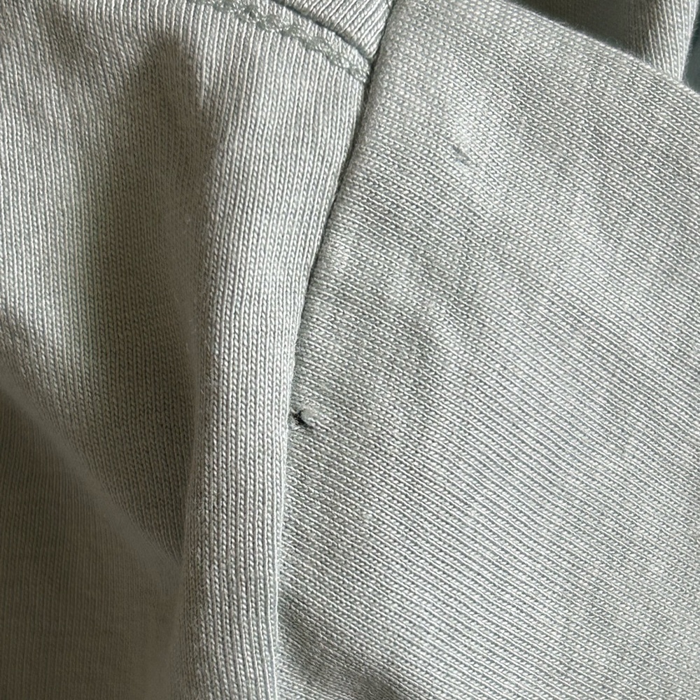 Ivory Ella 100% Organic Cotton Seafoam Green Long Sleeve Casual Tee Women Sz M - Picture 8 of 8